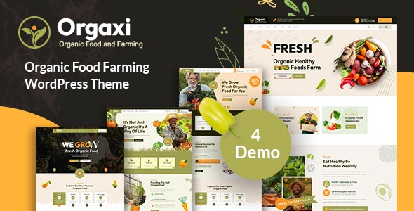 Orgaxi 1.2 – Organic food and fram WordPress Theme