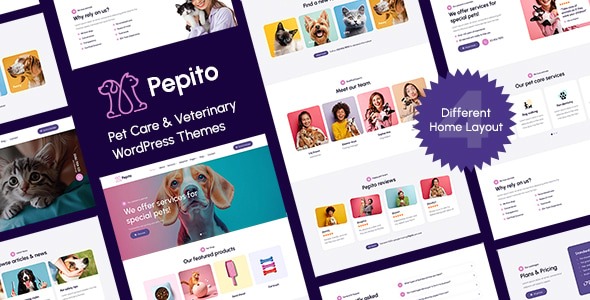 Pepito 1.0 – Pet Care WordPress Theme