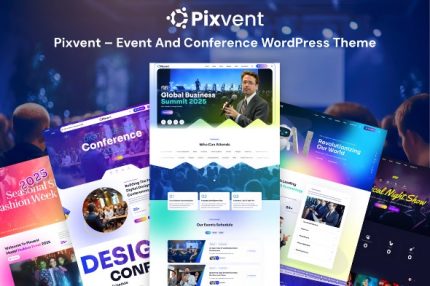 Pixvent - Event and Conference WordPress Theme