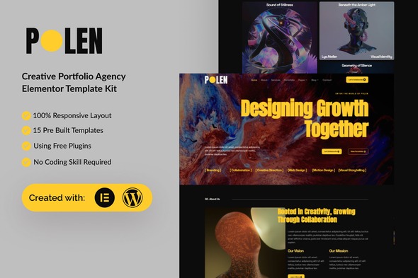 Polen  – Creative Portfolio Resume Elementor Template Kit