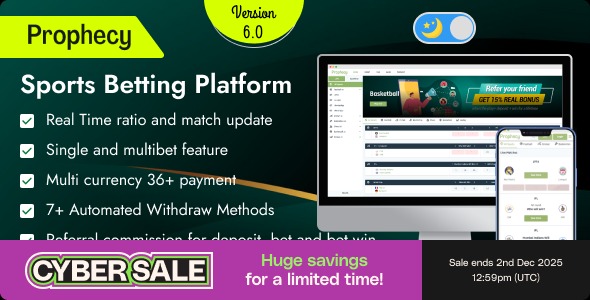 Prophecy 6.0.0 – Sports Betting Platform