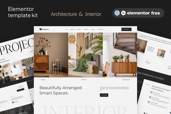 Rauhum  – Architecture & Interior Elementor Template Kit