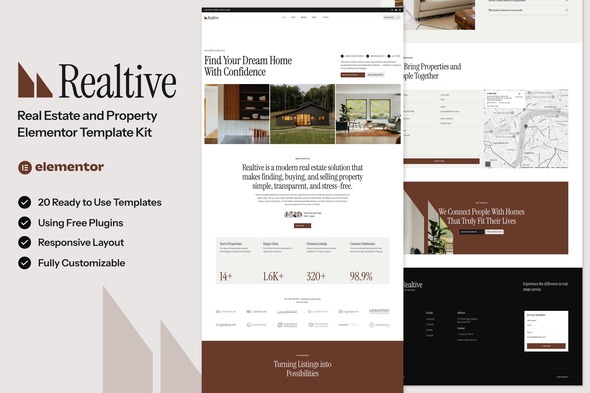 Realtive  – Real Estate & Property Elementor Template Kit