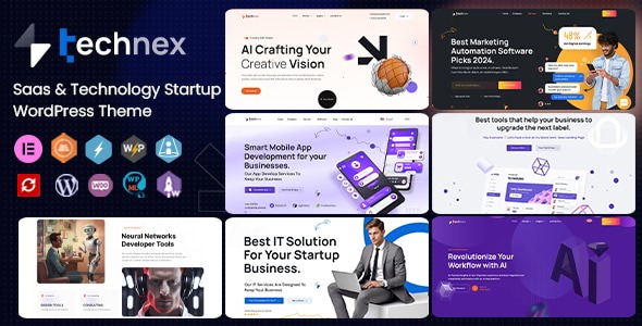 Technex 1.0.3 – Elementor Technology & Software WordPress Theme
