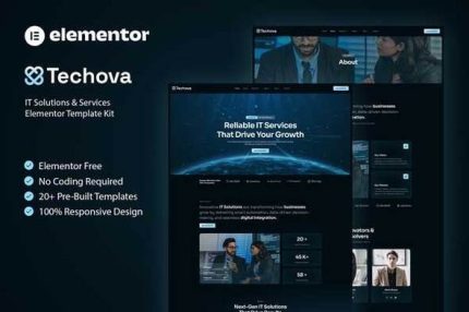 Techova - IT Solutions & Services Elementor Template Kit