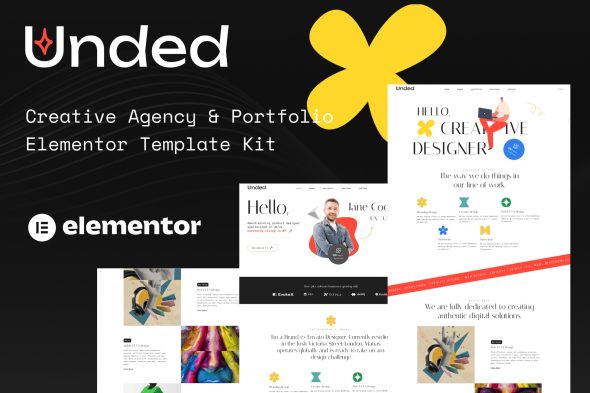 Unded  – Creative Agency & Portfolio Elementor Template Kit