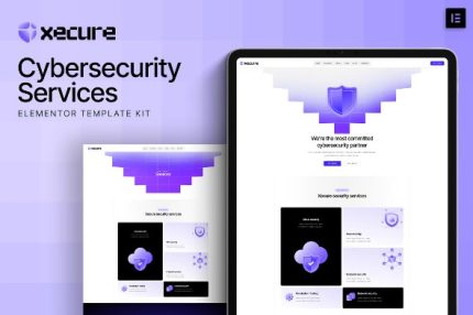 Xecure - Cybersecurity Services Elementor Template Kits