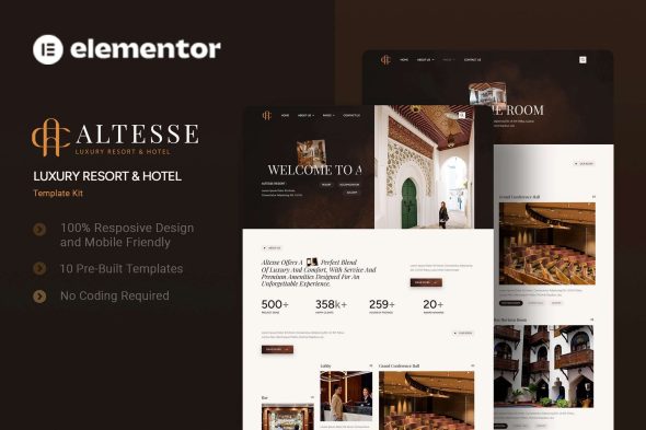 Altesse  – Luxury Resort & Hotel Elementor Template Kit