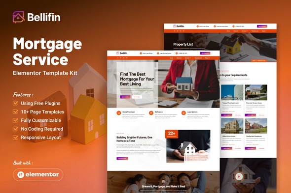 Bellifin  – Mortgage Services Elementor Template Kit