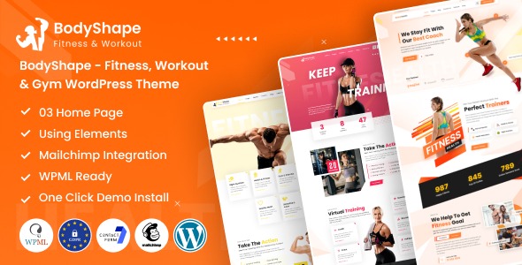BodyShape 1.2 – Fitness, Workout & Gym WordPress Theme