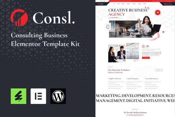 Consl  – Consulting Business Elementor Template Kit