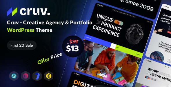Cruv 1.0.0 – Creative Agency & Portfolio WordPress Theme