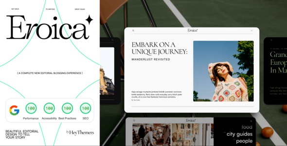 Eroica 1.3.1 – Bold & Lightweight WordPress Blog Theme