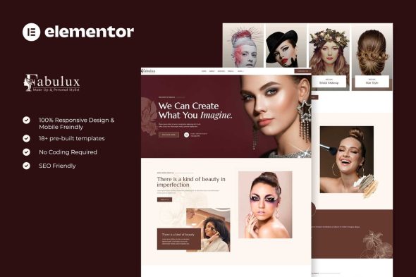 Fabulux  – Makeup & Beauty Elementor Template Kit