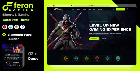 Feron 1.0 – eSports and Gaming WordPress Theme
