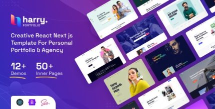 Harry - Personal Portfolio & Agency React Next js Template