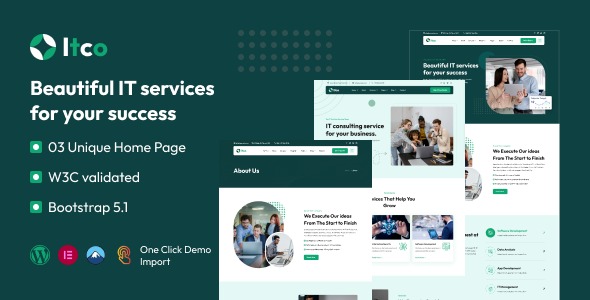 Itco 1.0.0 – IT Solutions & Services WordPress Theme