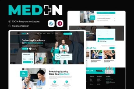 Meden - Health & Medical Elementor Template Kit