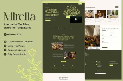 Mirella - Alternative Medicine Elementor Template Kit