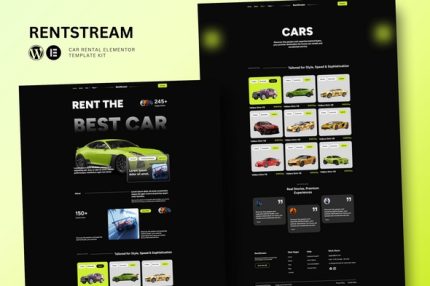 RentStream - Car Rental Elementor Template Kit