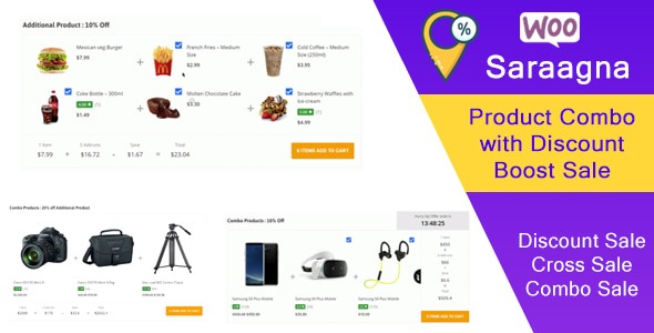 Saraggna 1.1 – WooCommerce Product Combo with Discount Boost Sale Plugin (Cross Sell)