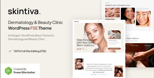 Skintiva 1.0.0 – Dermatology & Beauty Clinic Gutenverse FSE WordPress Theme