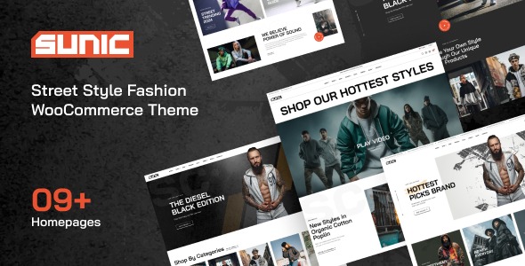 Sunic 1.0.13 – Street Style Fashion WooCommerce Theme
