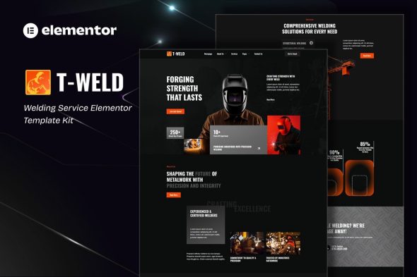 Tweld  – Welding Service Elementor Template Kit