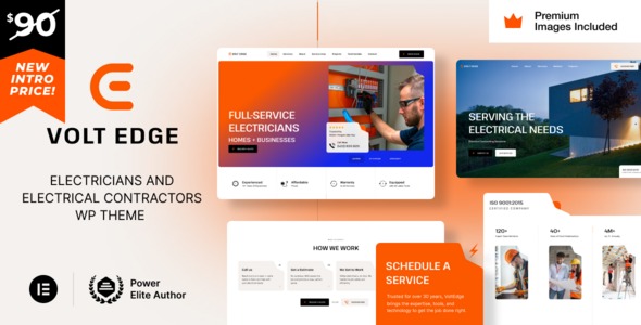 VoltEdge 7.0 – Electrician Electrical Contractor WordPress Theme