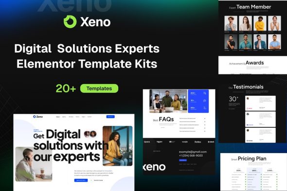 Xeno  – Digital Solutions Experts Elementor Template Kits