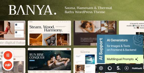 Banya 1.0.0 – Sauna, Hammam & Thermal Baths WordPress Theme