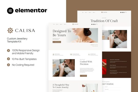 Calisa  – Custom Jewellery Elementor Template Kit