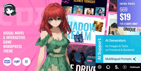 ComX 1.3.0 – Visual Novel & Interactive Game WordPress Theme