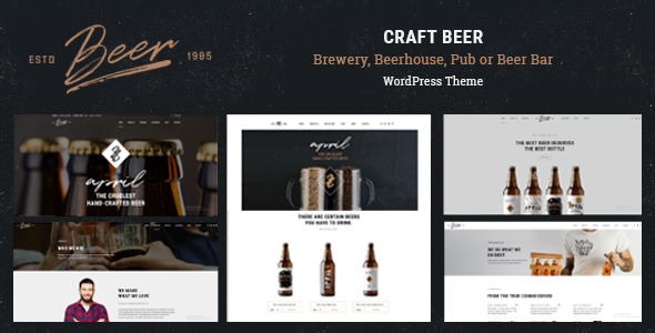 Craft Beer 1.0.0 – Brewery & Pub WordPress Theme