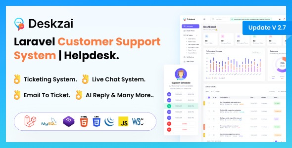 Deskzai 2.7 – Customer Support System | Helpdesk | Support Ticket.