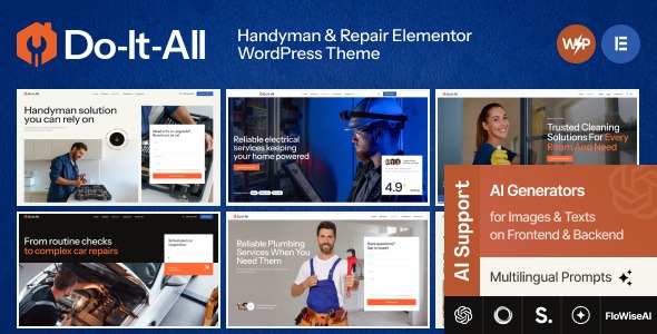 Do-It-All 1.0.0 – Handyman & Repair Elementor WordPress Theme