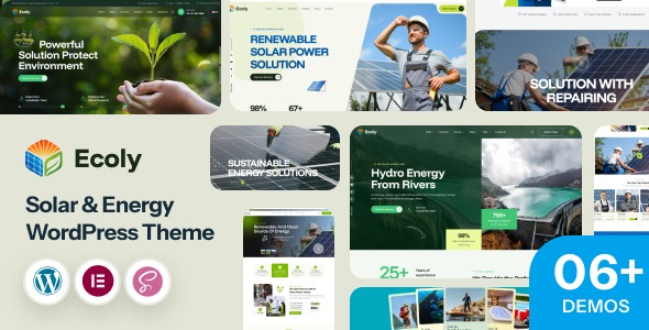 Ecoly 1.0.0 – Solar Ecology & Environment WordPress Theme