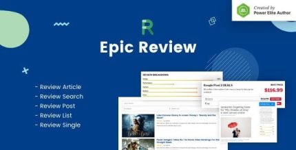 Epic Review - WordPress Plugin & Add Ons for Elementor & WPBakery Page Builder