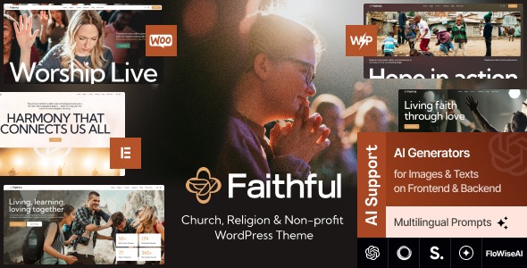 Faithful 1.0.0 – Church & Religion Non-profit WordPress Theme