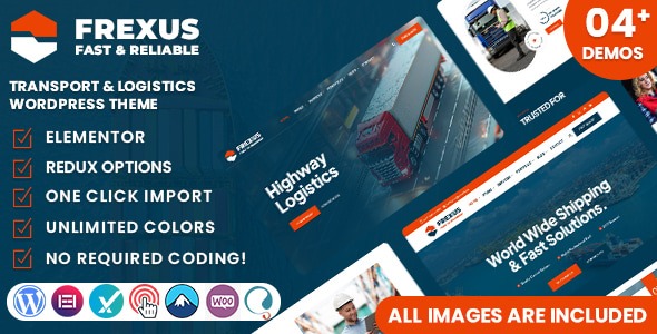 Frexus 1.0.0 – Transport & Logistics WordPress Theme