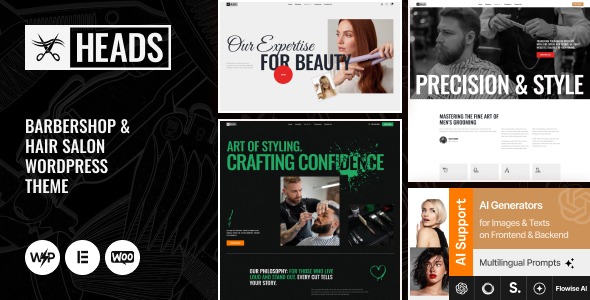 Heads 1.0 – Barbershop & Hair Salon WordPress Theme