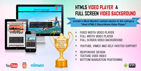 HTML5 Video Player & FullScreen Video Background 2.4.2