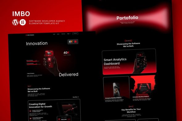 Imbo  – Software Development & IT Solutions Elementor Template Kit