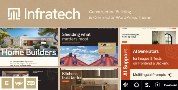 Infratech 1.0.0 – Construction Building & Contractor WordPress Theme