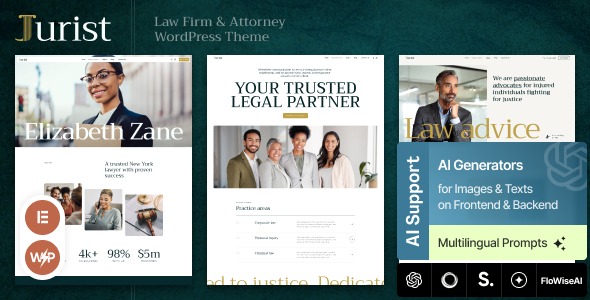 Jurist 1.0.0 – Law Firm & Attorney WordPress Theme