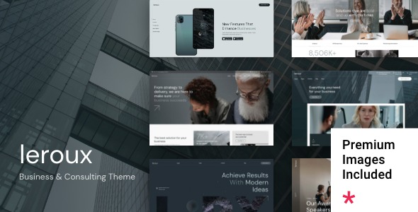 Leroux 1.3.1 – Business Consulting WordPress Theme