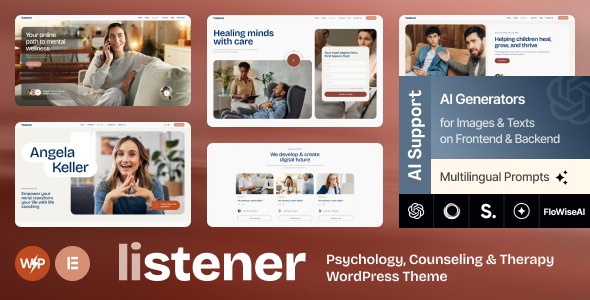 Listener 1.2.0 – Psychology, Counseling & Therapy WordPress Theme