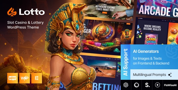 Lotto 1.0.0 – Slot Casino & Lottery WordPress Theme