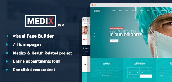Medix 3.1 – Medical Clinic WordPress Theme