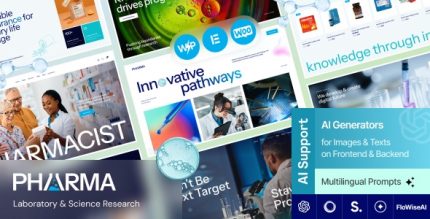 Pharma - Laboratory & Science Research WordPress Theme